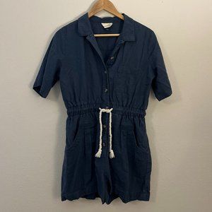 Universal Thread Navy Linen Romper